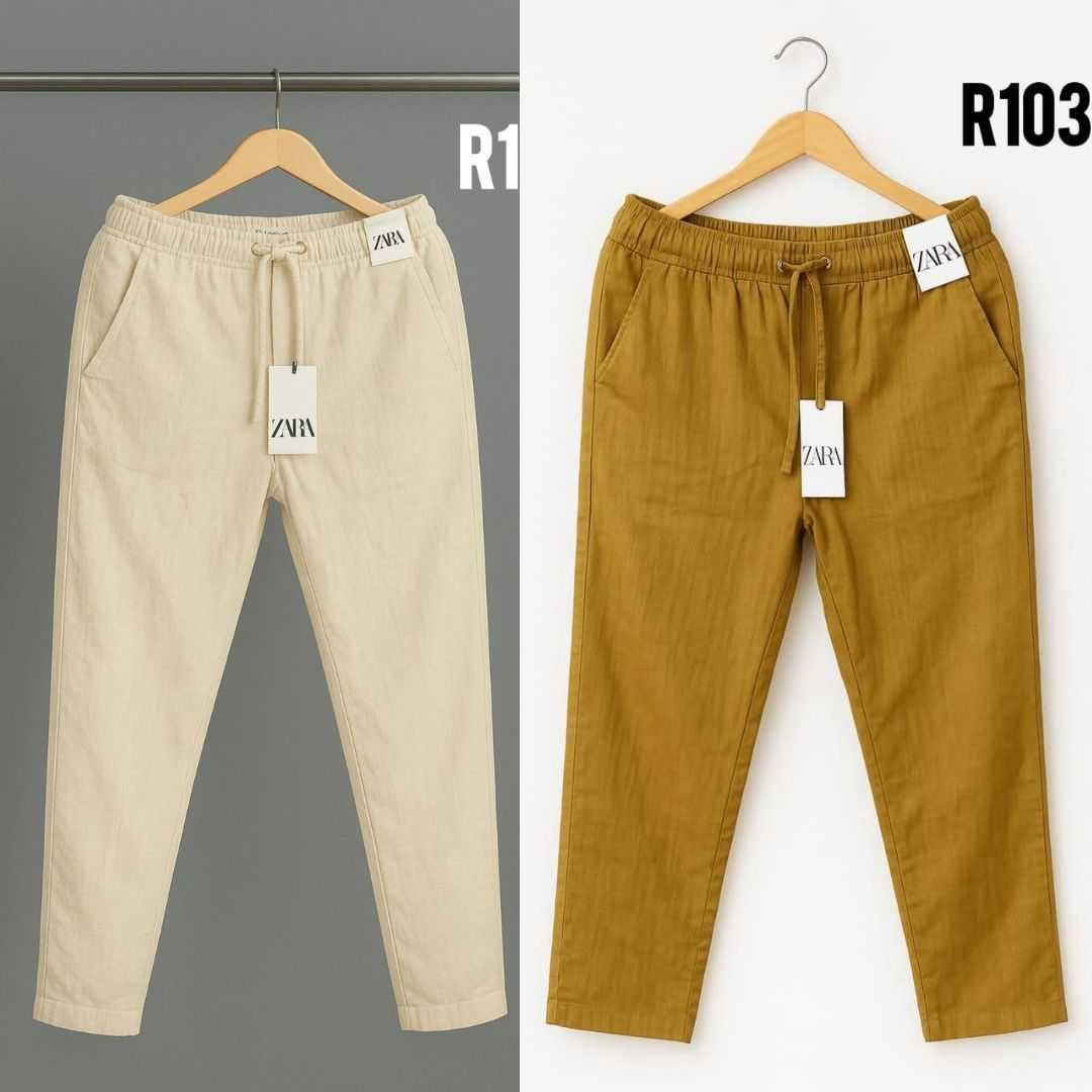2pcs,Premium,Cotton,Trouser,For,Men.....Black,&,Brown