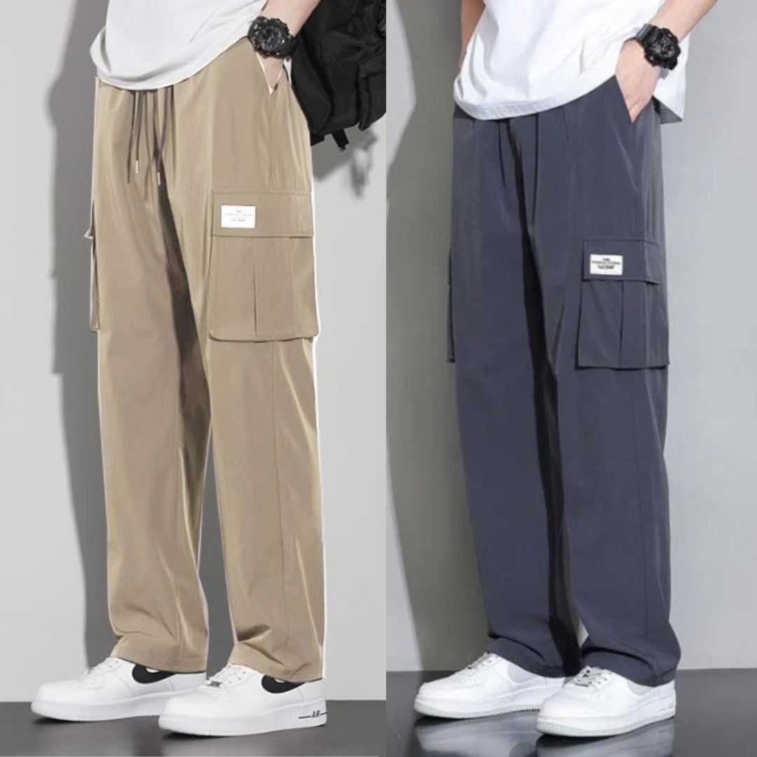 Premium,China,Baggy,Cargo,Trouser,(Khaki,&,Ash,)