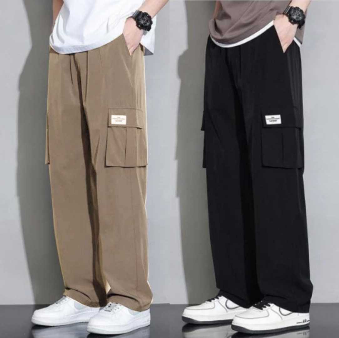 Premium,China,Baggy,Cargo,Trouser,(Black,&,Khaki)