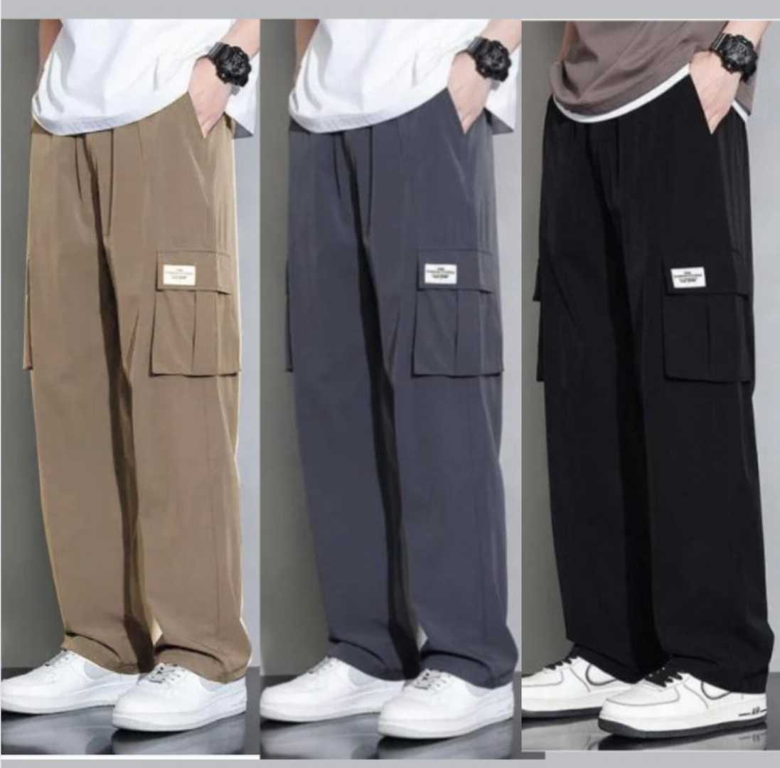 Premium,China,Baggy,Cargo,Trouser,(Black,,Khaki,,Ash)