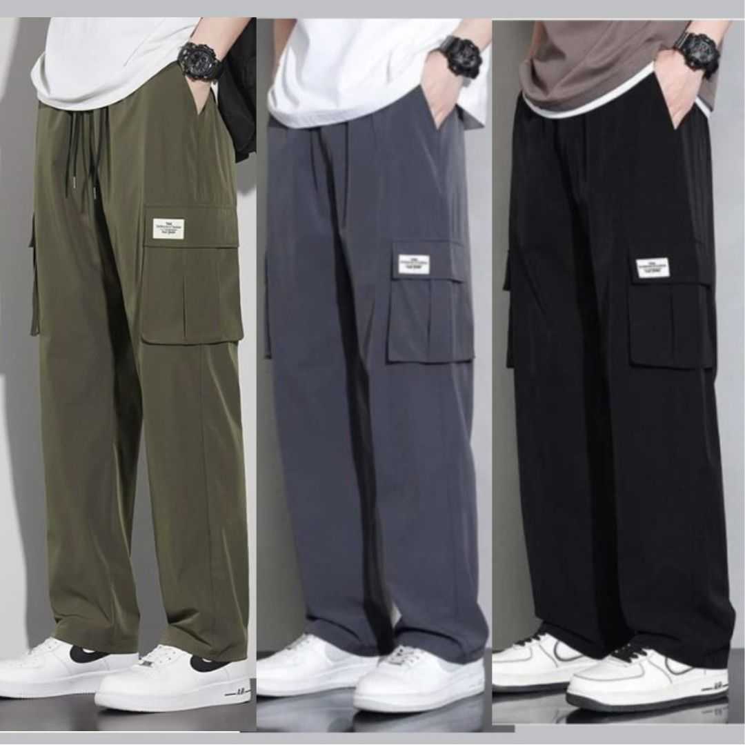 Premium,China,Baggy,Cargo,Trouser,(Black,,Olive,,Ash)