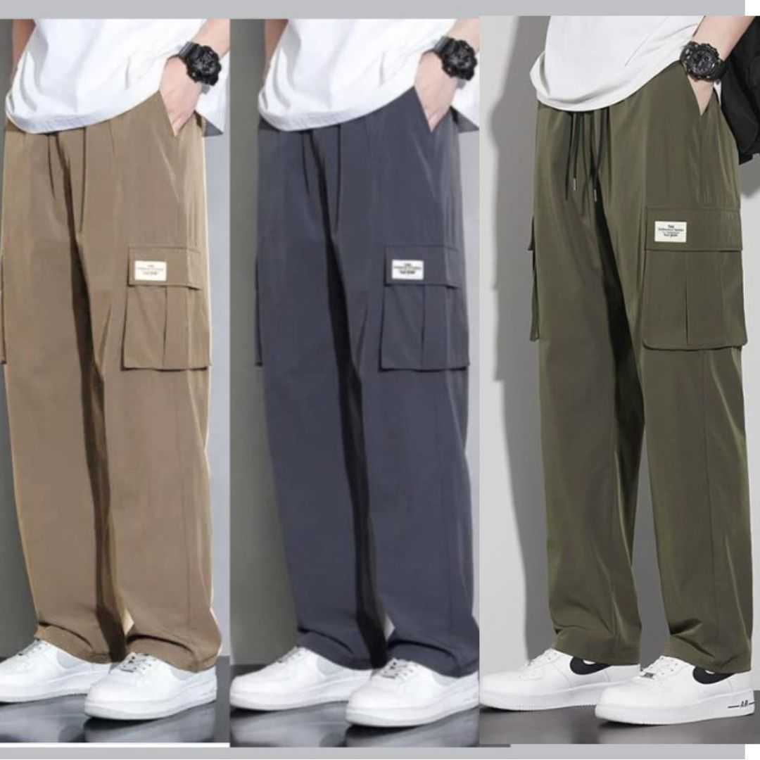 Premium,China,Baggy,Cargo,Trouser,(Olive,,Khaki,,Ash)